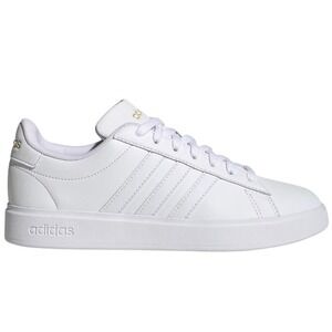 Adidas Grand Court 2.0 Women's White Casual Sneakers Gold Logo-GW9213 Size 7